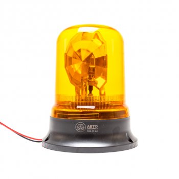 1 129 р. Маяк проблесковый 24V стационарный (лампа Н1) желтый AVTOELECTRICA AVTOELECTRICA c24-75 ае  с доставкой в г. Кемерово. Увеличить фотографию 2
