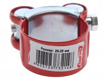 112 р. Хомут силовой d=026-028 (27) красный COMFORT COMFORT c.26-28.plr  с доставкой в г. Кемерово. Увеличить фотографию 2
