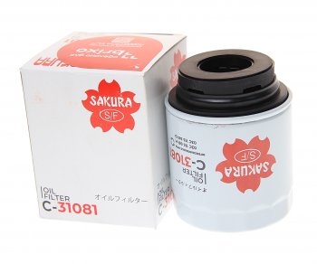 729 р. Фильтр масляный VW AUDI SEAT SKODA (1.21.4 TSITFSIFSI 1.6) SAKURA SAKURA c31081  с доставкой в г. Кемерово. Увеличить фотографию 1