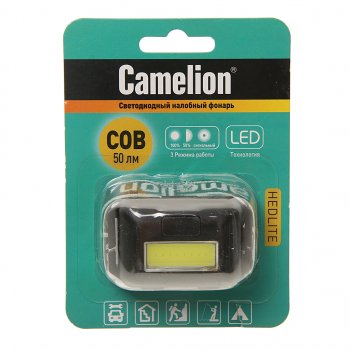 207 р. Фонарь налобный CAMELION CAMELION c-5355  с доставкой в г. Кемерово. Увеличить фотографию 1