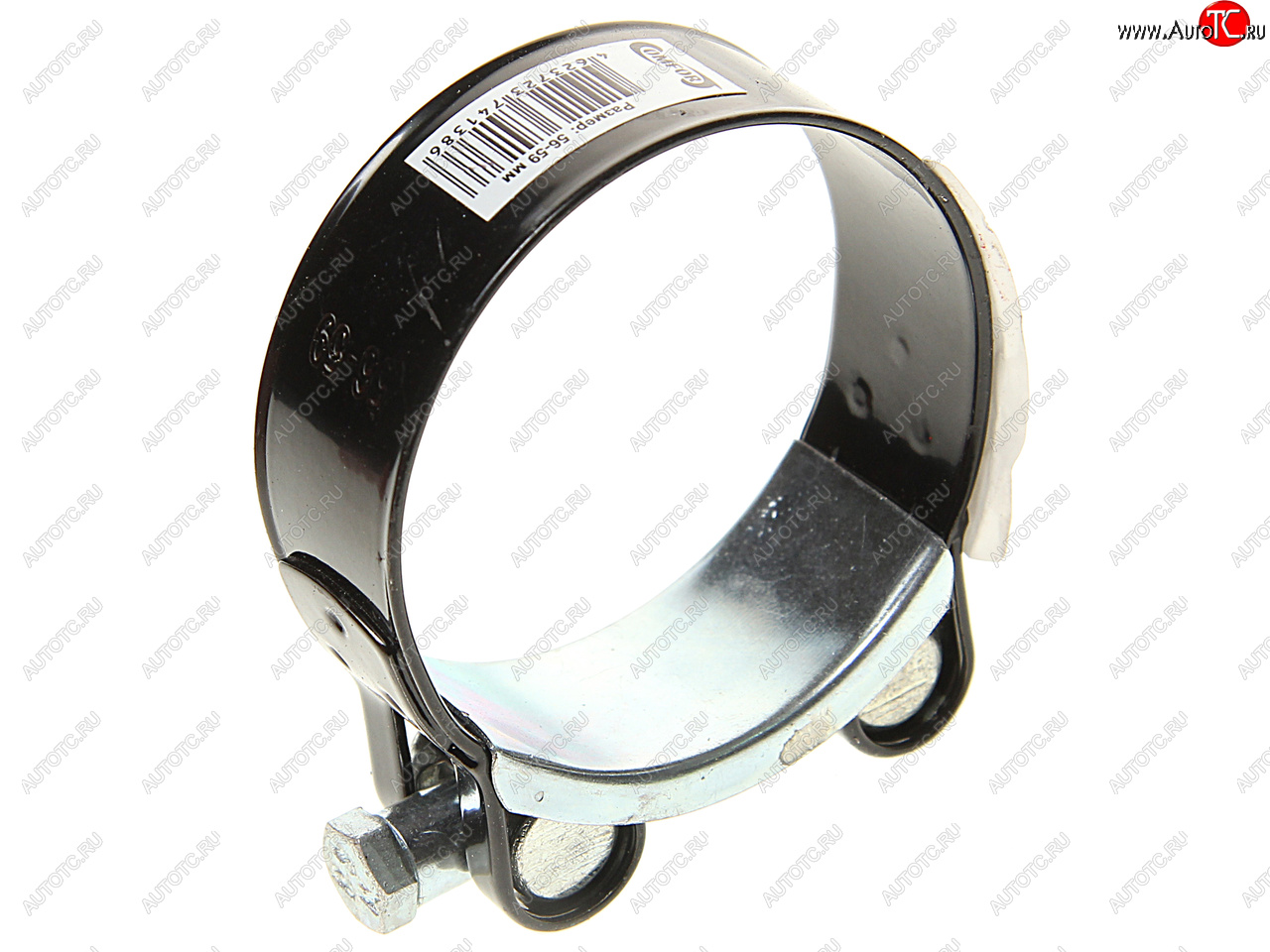 158 р. Хомут силовой d=056-059 (57) черный COMFORT COMFORT c.56-59.plb  с доставкой в г. Кемерово