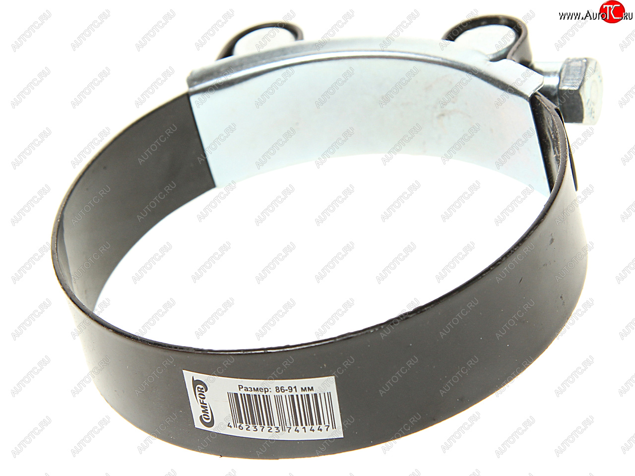 221 р. Хомут силовой d=086-091 (88) черный COMFORT COMFORT c.86-91.plb  с доставкой в г. Кемерово