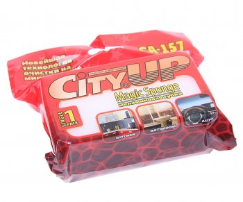 33 р. Губка меламиновая бытовая CITY UP CITY UP ca-157  с доставкой в г. Кемерово. Увеличить фотографию 1