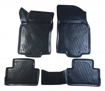 2 099 р. Коврик салона NISSAN Qashqai (J11F) (15-) 3D полиуретан черный (4 предм.) ELEMENT ELEMENT carnis00061  с доставкой в г. Кемерово. Увеличить фотографию 1