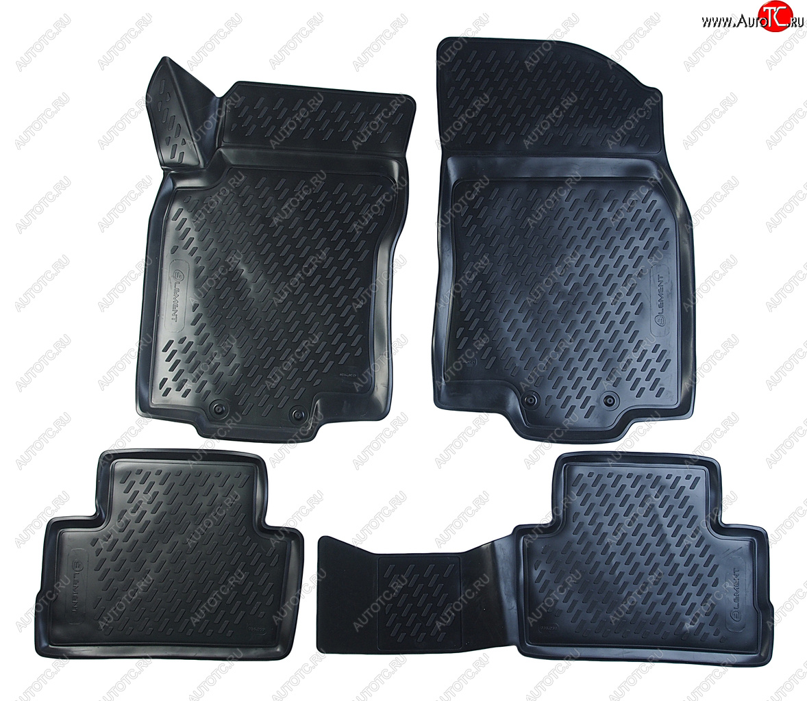 2 099 р. Коврик салона NISSAN Qashqai (J11F) (15-) 3D полиуретан черный (4 предм.) ELEMENT ELEMENT carnis00061  с доставкой в г. Кемерово