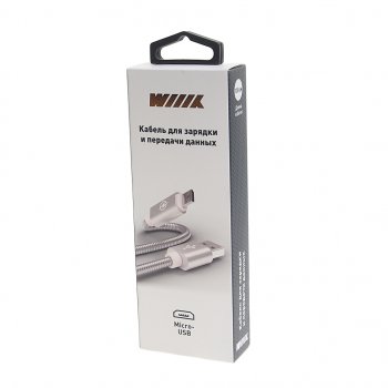 299 р. Кабель micro USB 1м WIIIX WIIIX cb520-umu-10s  с доставкой в г. Кемерово. Увеличить фотографию 2