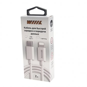 549 р. Кабель iPhone (5-)-USB Type C 2м WIIIX WIIIX cb-710bu8(2.0)-01  с доставкой в г. Кемерово. Увеличить фотографию 2