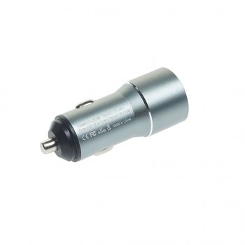 349 р. Устройство зарядное в прикуриватель 2USB 12V серое XO XO cc30 gray  с доставкой в г. Кемерово. Увеличить фотографию 2