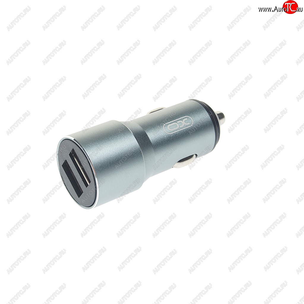 349 р. Устройство зарядное в прикуриватель 2USB 12V серое XO XO cc30 gray  с доставкой в г. Кемерово