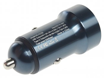 779 р. Устройство зарядное в прикуриватель 1USB + 1 Type C 12V синее XO XO cc32 blue  с доставкой в г. Кемерово. Увеличить фотографию 2
