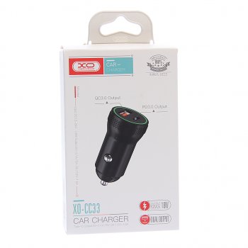 569 р. Устройство зарядное в прикуриватель 1USB + 1 Type C 12V черное XO XO cc33 black  с доставкой в г. Кемерово. Увеличить фотографию 4
