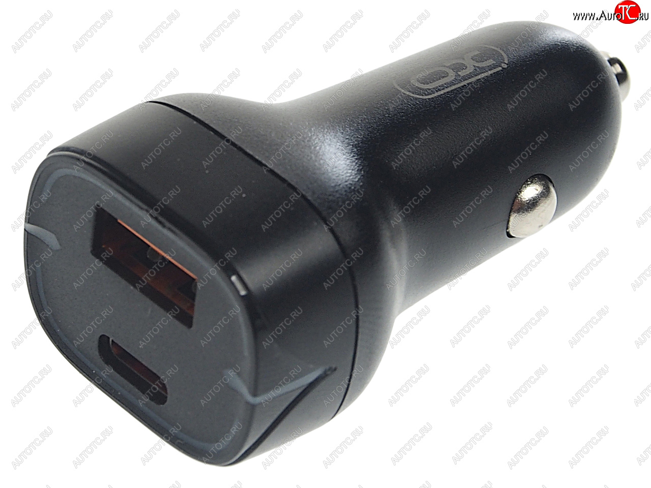 799 р. Устройство зарядное в прикуриватель 1USB + 1 Type C 12V черное XO XO cc37 black  с доставкой в г. Кемерово
