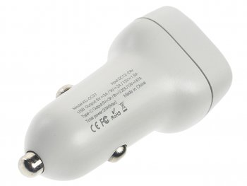 739 р. Устройство зарядное в прикуриватель 1USB + 1 Type C 12V белое XO XO cc37 white  с доставкой в г. Кемерово. Увеличить фотографию 3