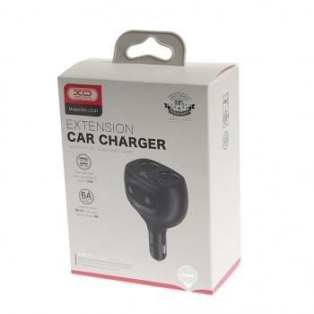 1 069 р. Разветвитель прикуривателя 2-х гнездовой 12V 2USB XO XO cc41  с доставкой в г. Кемерово. Увеличить фотографию 3