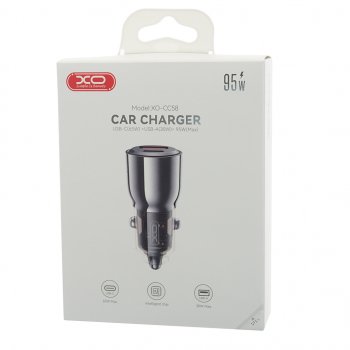 1 499 р. Устройство зарядное в прикуриватель 1USB + 1 Type C 12V XO XO cc58 tranish  с доставкой в г. Кемерово. Увеличить фотографию 4