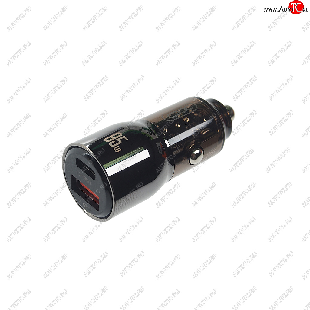 1 499 р. Устройство зарядное в прикуриватель 1USB + 1 Type C 12V XO XO cc58 tranish  с доставкой в г. Кемерово