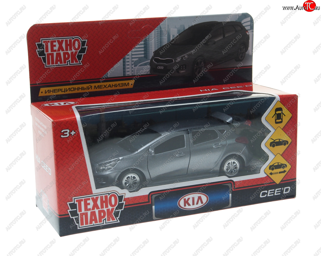 839 р. Модель автомобиля KIA Ceed металлическая ТЕХНОПАРК ТЕХНОПАРК ceed-gy  с доставкой в г. Кемерово