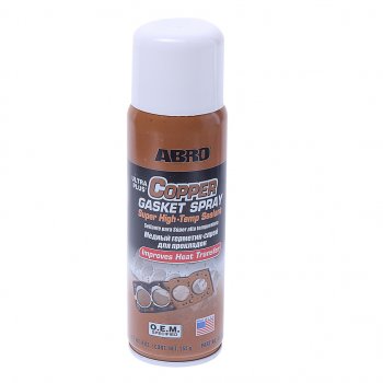 1 369 р. Герметик медный термостойкий 255г аэрозоль OEM (США)ABRO ABRO cg-418-r  с доставкой в г. Кемерово. Увеличить фотографию 1