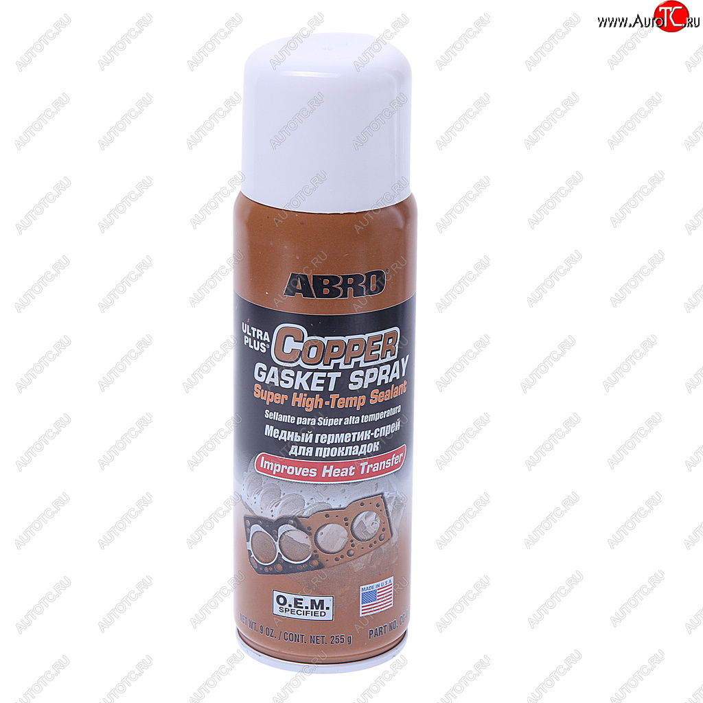 1 369 р. Герметик медный термостойкий 255г аэрозоль OEM (США)ABRO ABRO cg-418-r  с доставкой в г. Кемерово