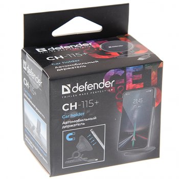 619 р. Держатель телефона универсальный магнитный DEFENDER DEFENDER ch-115+ black  с доставкой в г. Кемерово. Увеличить фотографию 3