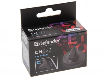 339 р. Держатель телефона на дефлектор магнитный черный DEFENDER DEFENDER ch-126 black  с доставкой в г. Кемерово. Увеличить фотографию 3