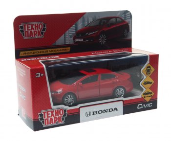 799 р. Модель автомобиля HONDA Civic металлическая ТЕХНОПАРК ТЕХНОПАРК civic-sl  с доставкой в г. Кемерово. Увеличить фотографию 1