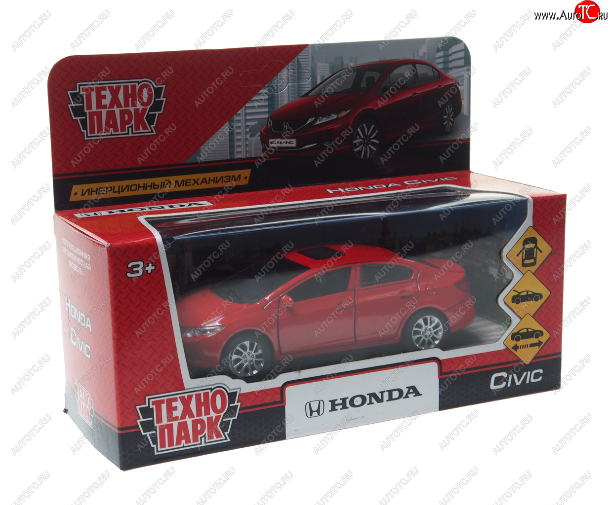 799 р. Модель автомобиля HONDA Civic металлическая ТЕХНОПАРК ТЕХНОПАРК civic-sl  с доставкой в г. Кемерово