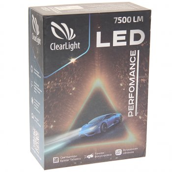 3 499 р. Лампа светодиодная 12V H1 P14.5s 7500LM (2шт.) Performance CLEARLIGHT CLEARLIGHT clpfmledh1-2  с доставкой в г. Кемерово. Увеличить фотографию 2