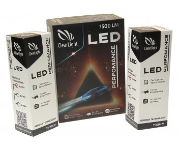 3 499 р. Лампа светодиодная 12V H7 PX26d 7500LM (2шт.) Performance CLEARLIGHT CLEARLIGHT clpfmledh7-2  с доставкой в г. Кемерово. Увеличить фотографию 2