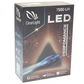 3 499 р. Лампа светодиодная 12V HB3 P20d 7500LM (2шт.) Performance CLEARLIGHT CLEARLIGHT clpfmledhb3-2  с доставкой в г. Кемерово. Увеличить фотографию 2