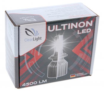 1 539 р. Лампа светодиодная 12V H3 PК22s 4500Lm бокс (2шт.) CLEARLIGHT CLEARLIGHT clultledh3-2  с доставкой в г. Кемерово. Увеличить фотографию 4