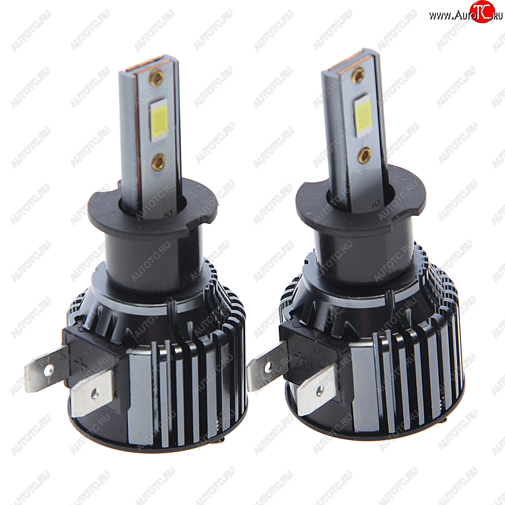 1 539 р. Лампа светодиодная 12V H3 PК22s 4500Lm бокс (2шт.) CLEARLIGHT CLEARLIGHT clultledh3-2  с доставкой в г. Кемерово