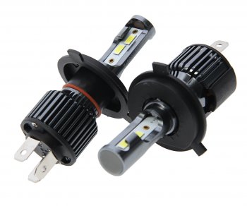 1 799 р. Лампа светодиодная 12V H4 P43t 4500Lm бокс (2шт.) CLEARLIGHT CLEARLIGHT clultledh4-2  с доставкой в г. Кемерово. Увеличить фотографию 2