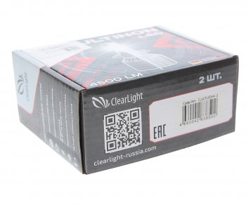 1 799 р. Лампа светодиодная 12V H4 P43t 4500Lm бокс (2шт.) CLEARLIGHT CLEARLIGHT clultledh4-2  с доставкой в г. Кемерово. Увеличить фотографию 3