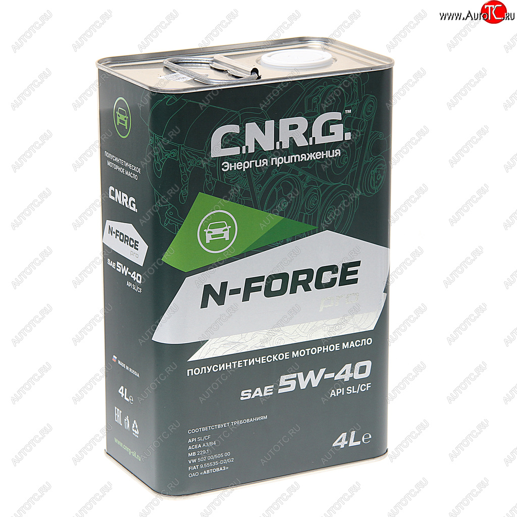1 299 р. Масло моторное N-Force Pro SLCFA3B4 5W40 псинт.4л CNRG CNRG cnrg-016-0004p  с доставкой в г. Кемерово