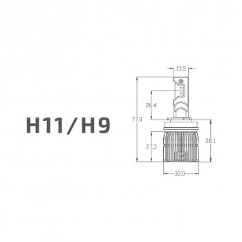 6 999 р. Лампа светодиодная 12V H11H9 PGJ19-2 бокс (2шт.) MTF MTF cp011k6  с доставкой в г. Кемерово. Увеличить фотографию 5