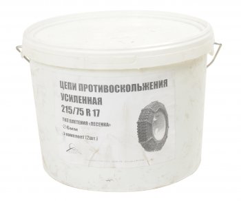 4 949 р. Цепь противоскольжения усиленная d=6мм R17.5 21575 МАЗ-4370 (тип лесенка) 2шт. ЛИМ ПК ЛИМ цп 049  с доставкой в г. Кемерово. Увеличить фотографию 3