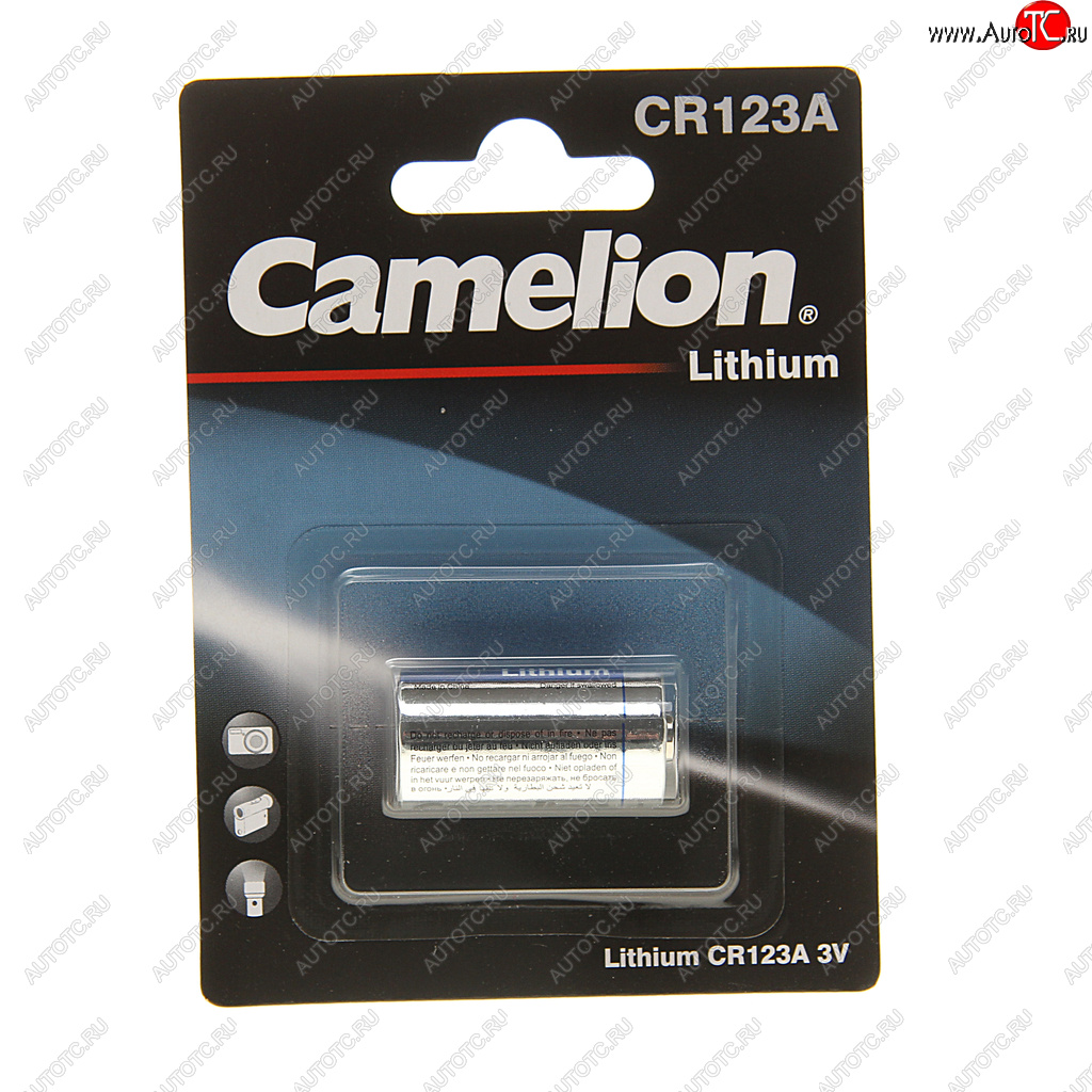 499 р. Батарейка CR123A ВС1 3V (фотоаппарат) блистер 1шт. CAMELION CAMELION cr123a bl-1  с доставкой в г. Кемерово