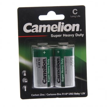 76 р. Батарейка C R14 1.5V блистер (по 1шт.) CAMELION CAMELION c-r14бл  с доставкой в г. Кемерово. Увеличить фотографию 3