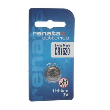 269 р. Батарейка CR1620 3V таблетка (пульт сигнализации, ключ) блистер (1шт.) Lithium RENATA RENATA cr 1620  с доставкой в г. Кемерово. Увеличить фотографию 1