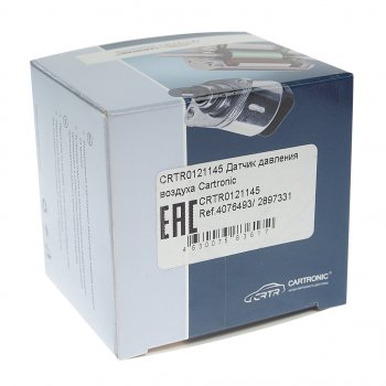 579 р. Датчик давления воздуха ГАЗ,ПАЗ,КАМАЗ дв.CUMMINS ISF,ISBe,ISDe CARTRONIC CARTRONIC crtr0121145  с доставкой в г. Кемерово. Увеличить фотографию 4