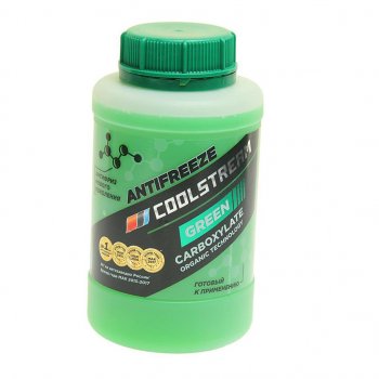216 р. Антифриз зеленый -40C 0.9кг Green COOL STREAM COOL STREAM cs-010901-gr  с доставкой в г. Кемерово. Увеличить фотографию 1