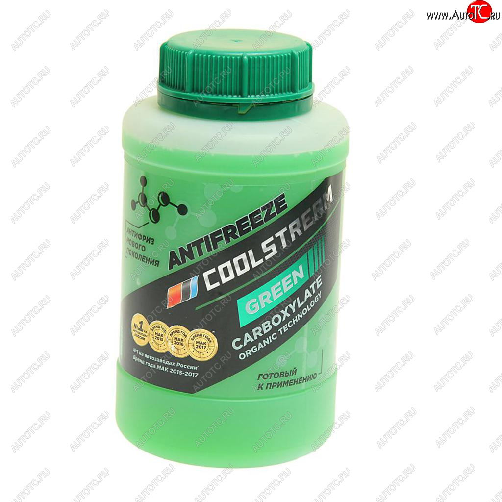 216 р. Антифриз зеленый -40C 0.9кг Green COOL STREAM COOL STREAM cs-010901-gr  с доставкой в г. Кемерово
