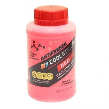 216 р. Антифриз красный -40C 0.9кг Red COOL STREAM COOL STREAM cs-010901-rd  с доставкой в г. Кемерово. Увеличить фотографию 1