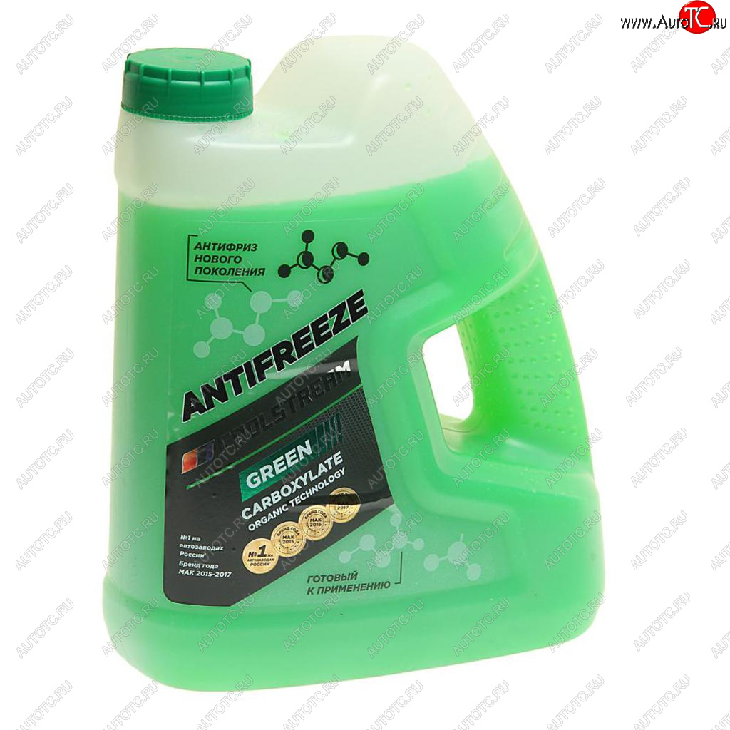 799 р. Антифриз зеленый -40C 4кг Green COOL STREAM COOL STREAM cs-010909-gr  с доставкой в г. Кемерово