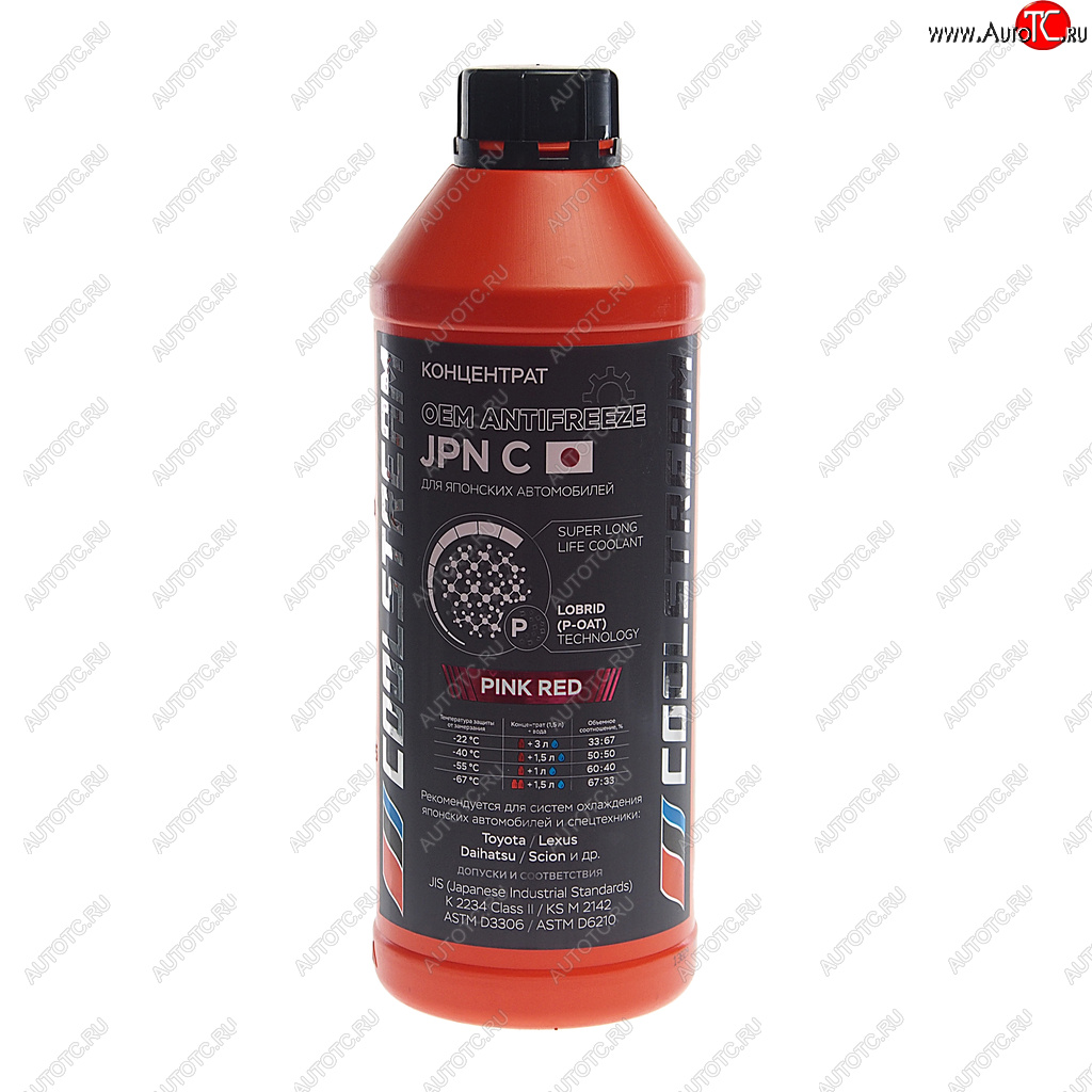 1 349 р. Антифриз красный -76C концентрат 1.5л JPN COOL STREAM COOL STREAM cs-011014-c-rd  с доставкой в г. Кемерово