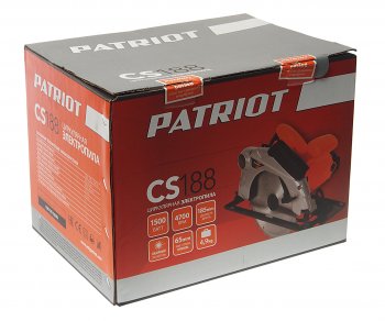 9 699 р. Пила циркулярная 1500Вт 185мм 4700обмин. PATRIOT PATRIOT cs 188  с доставкой в г. Кемерово. Увеличить фотографию 6