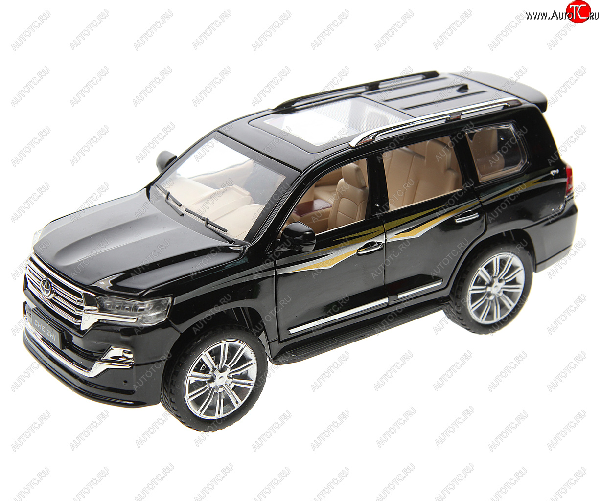 3 299 р. Модель автомобиля TOYOTA  Land Cruiser 1:24 (свет, звук) металлическая NO NAME cz 123  с доставкой в г. Кемерово