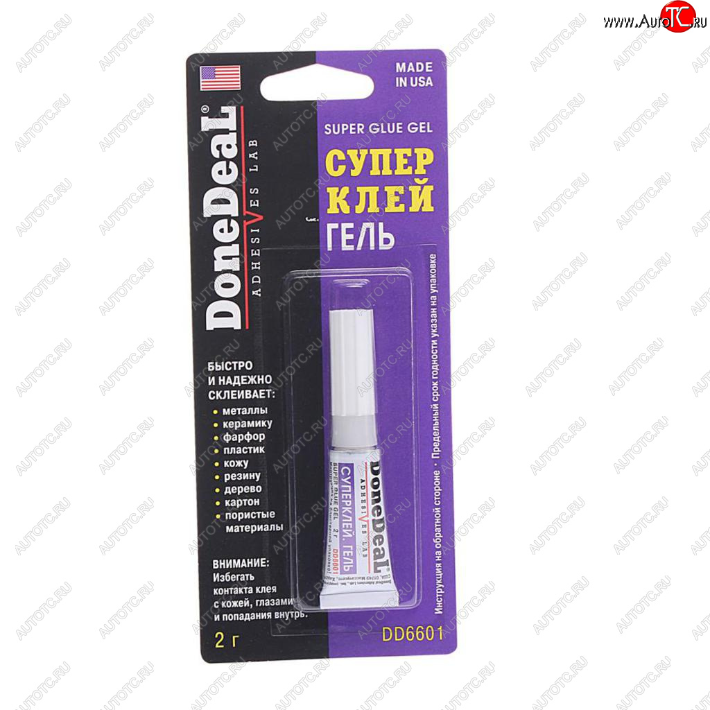 499 р. Клей-супер универсальный гель 2г Super Gel DONE DEAL DONE DEAL dd6601  с доставкой в г. Кемерово