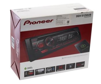 10 499 р. Магнитола автомобильная 1DIN PIONEER PIONEER deh-s1250ub  с доставкой в г. Кемерово. Увеличить фотографию 5